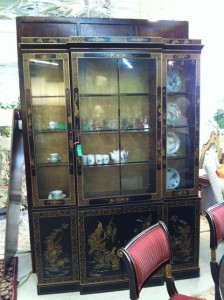 This beautiful chinoiserie cabinet is priced to sell at 895.00